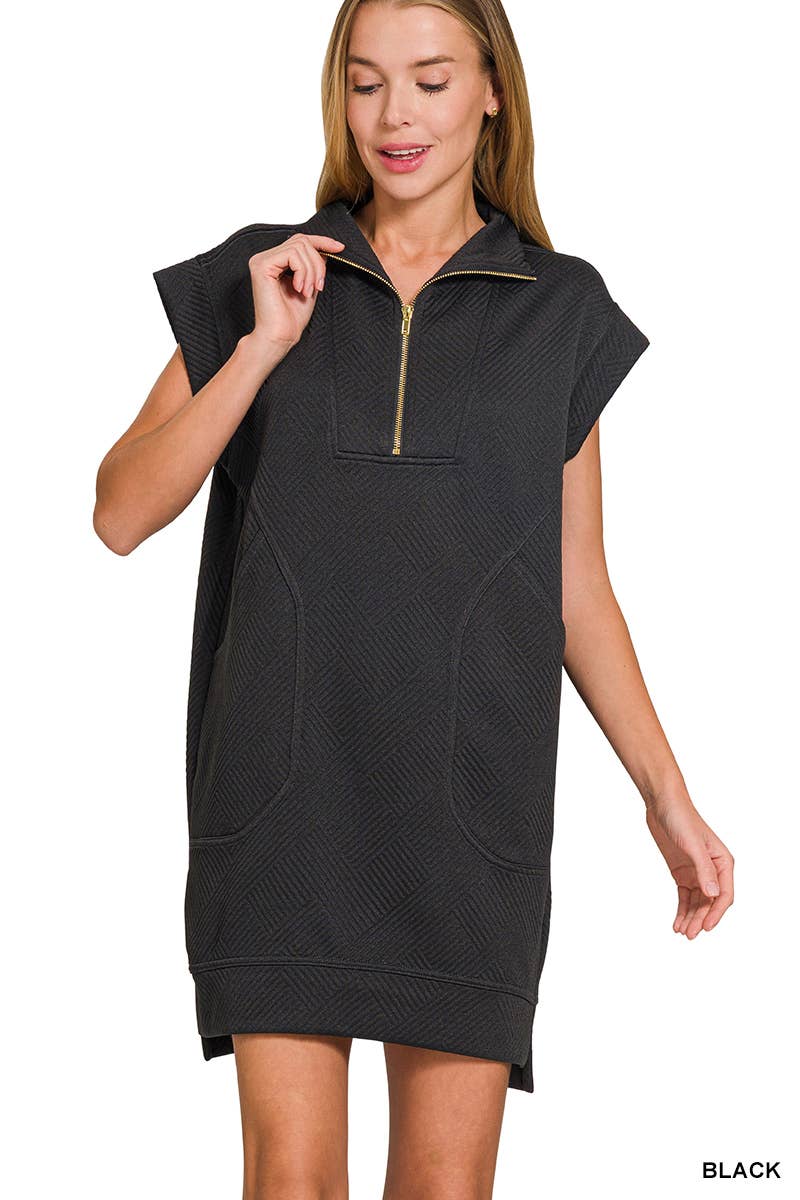 .Textured Jacquard Dress