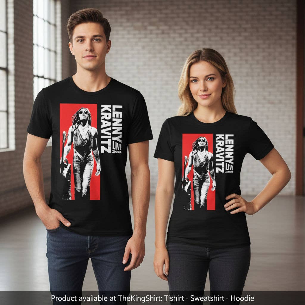 Lenny Kravitz Live 2026 Official Tour T-Shirt