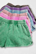 `.Fleece Shorts Acid Wash & Solid