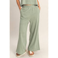 Elastic Waist Wide-Leg Pants