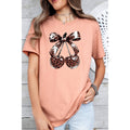 Leopard Bow Cherry Short Sleeve Tee