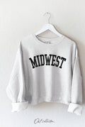 Midwest Mid Cropped Graphic Sweatshirt