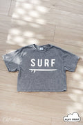 Surf Puff Cropped Mineral Washed Graphic Top