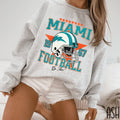 Vintage Miami Football Sweatshirt Retro Dolphin Sweatshirt G