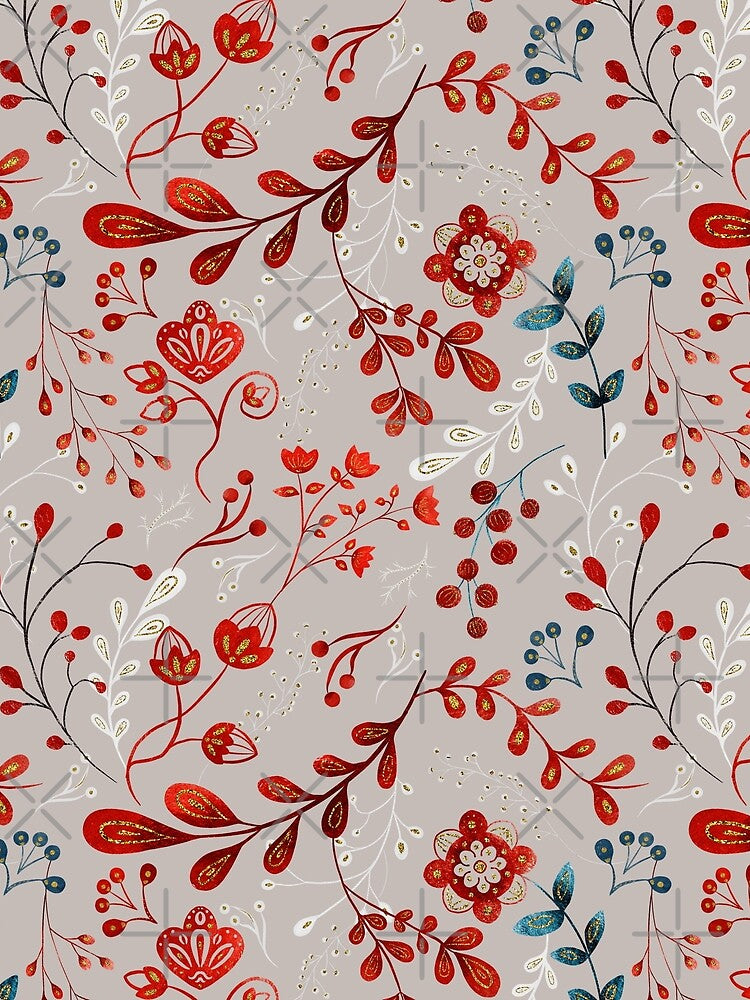 Colorful Flora All Over Pattern by joseech