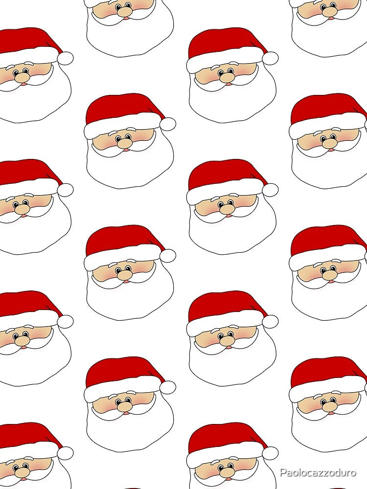 All over print christmas santa claus face by Paolocazzoduro