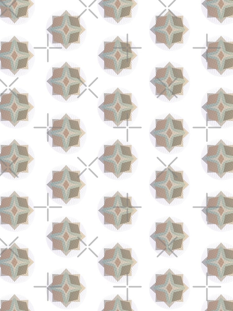 3D Polka Green and Brown by Art Shimmers
