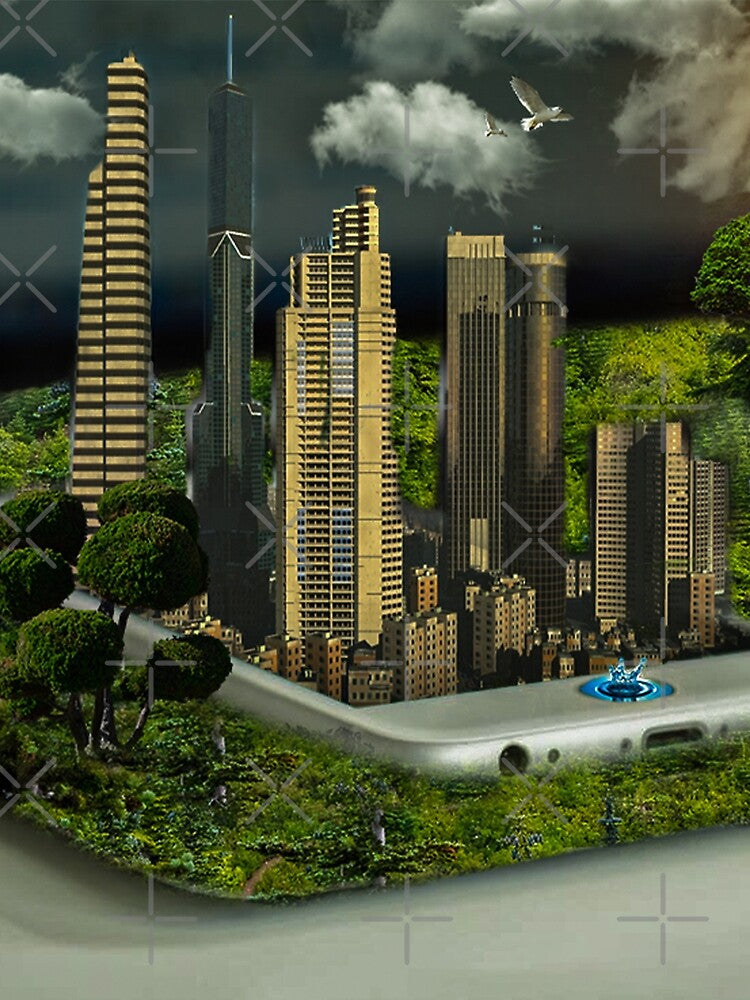 3D Green City Phone Photo Manipulation by Mustafa Mitwally
