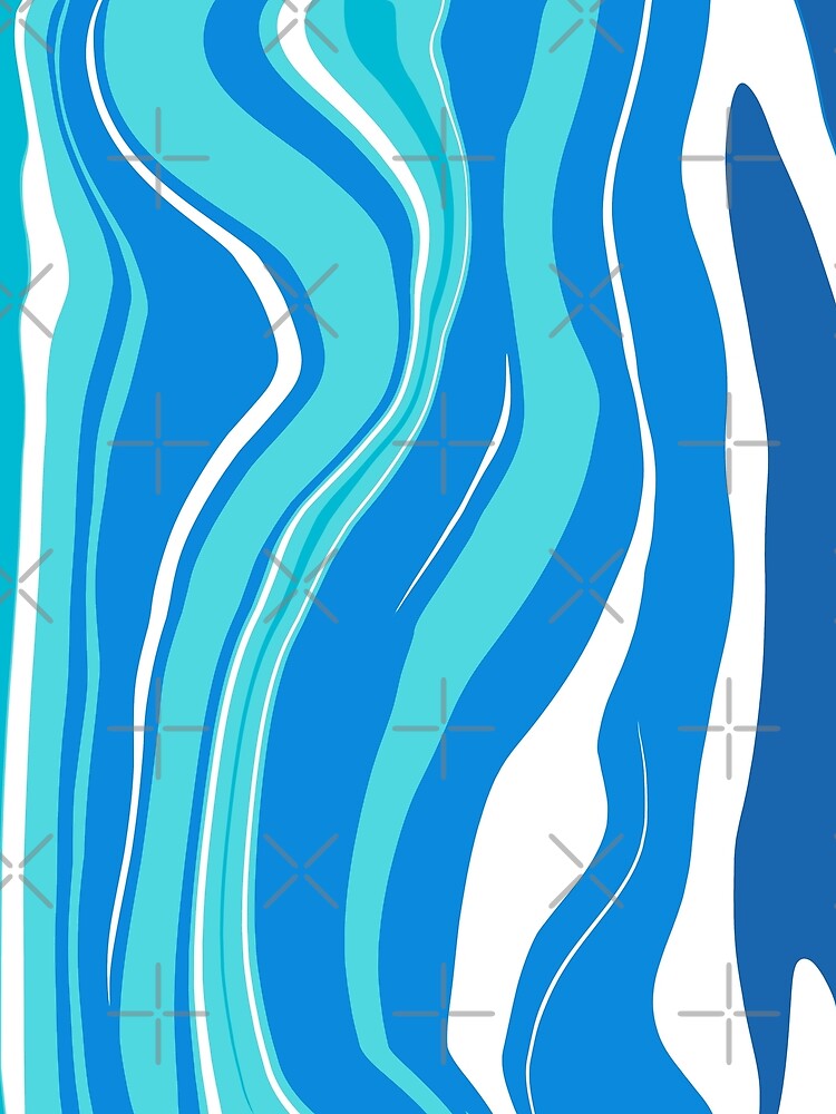 blue teal abstract fluid  marble paint design by mariahmoniquedesign