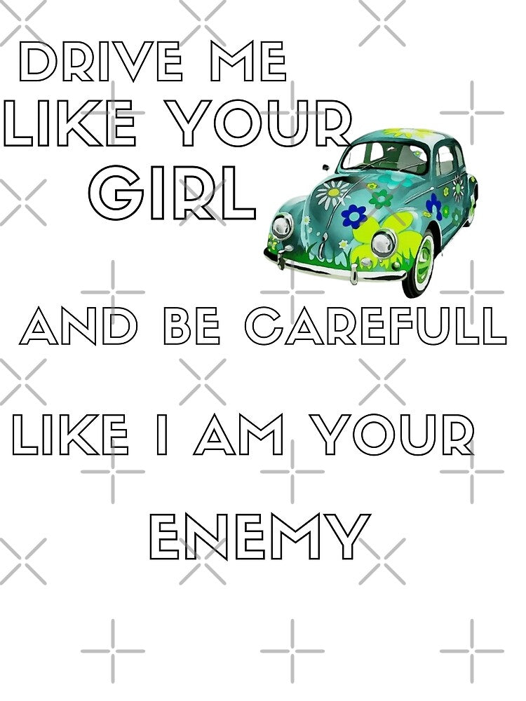Girl car green car cartoon by Golido