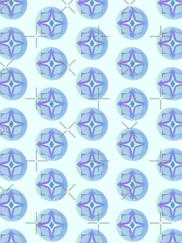 3D Polka Blue by Art Shimmers