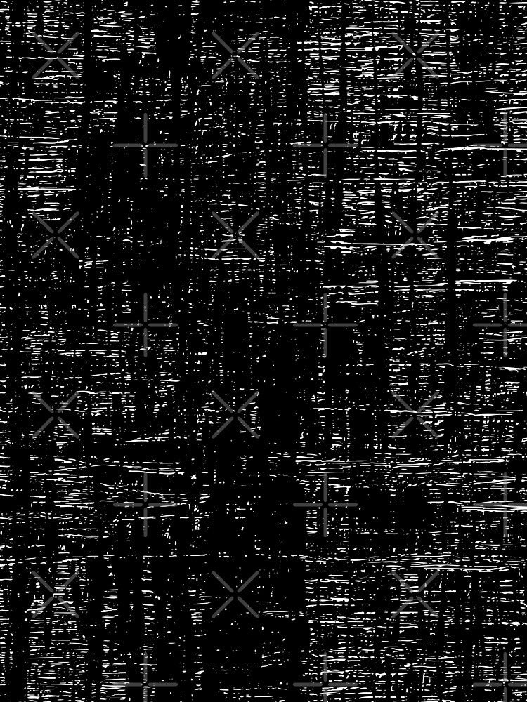 Black and White Textured Pattern by Designs24U