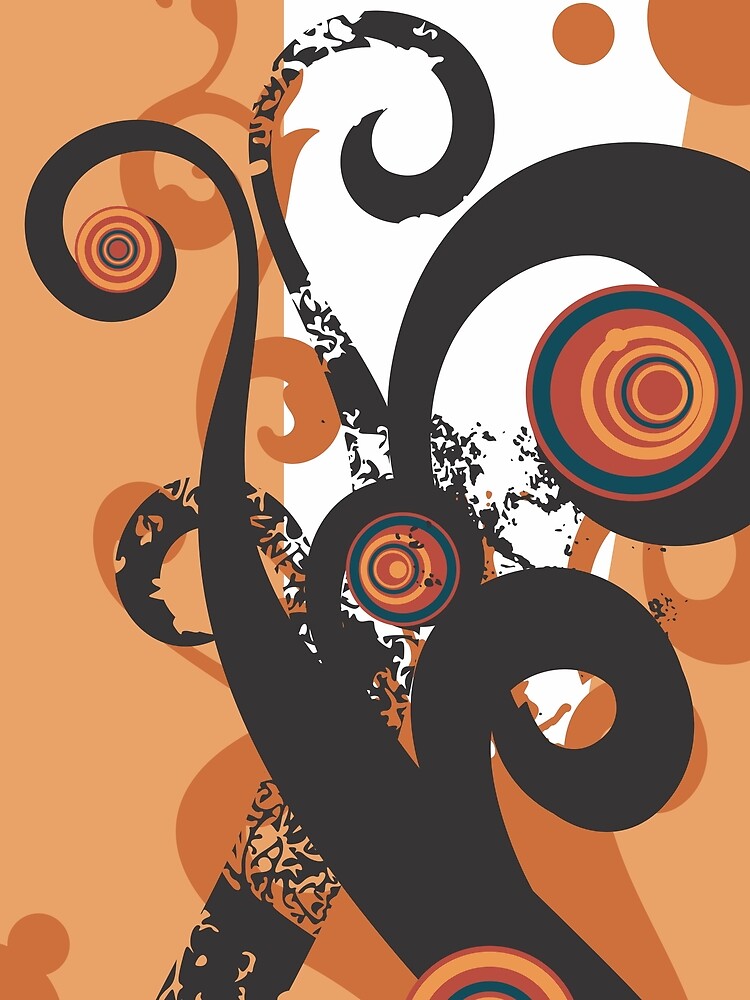 Abstract Pumpkin Swirls by allovervintage