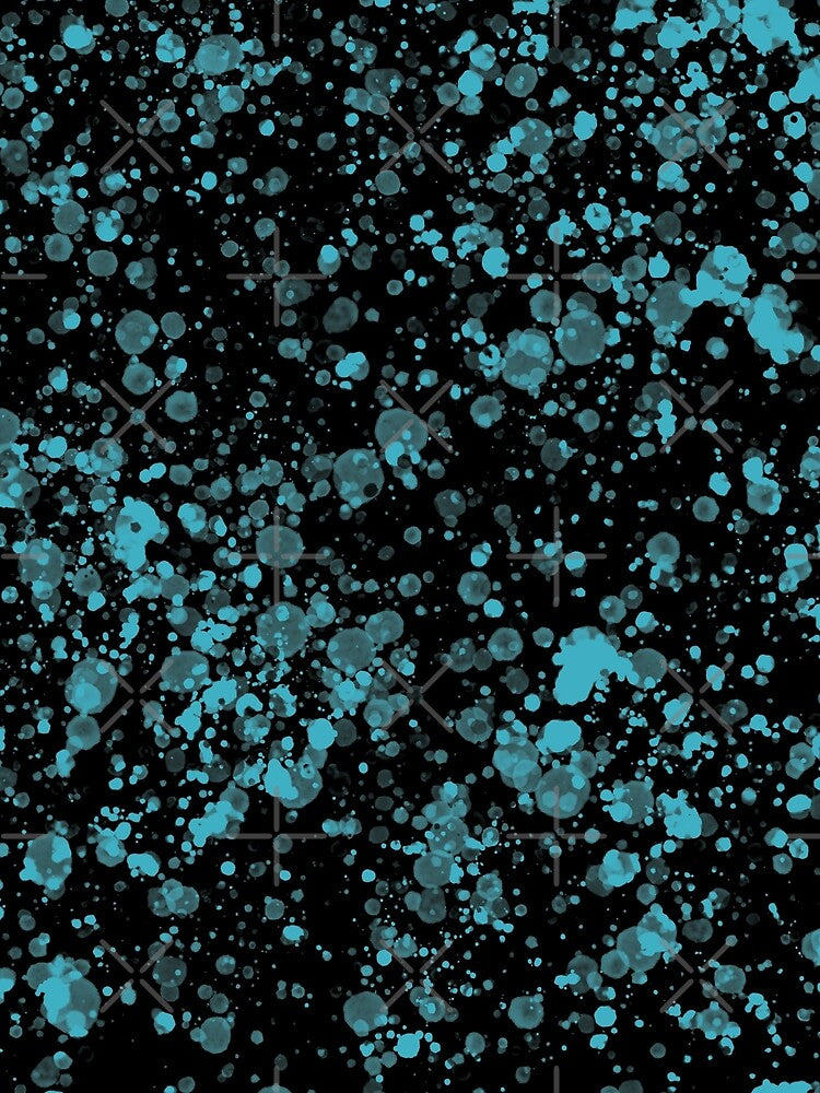 Blue splashes on black by Samridhi Verma