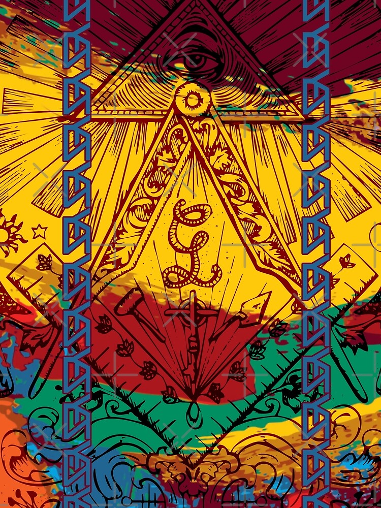 All Over Print Luxury Vintage Illuminati Fantasy Ornament by yez