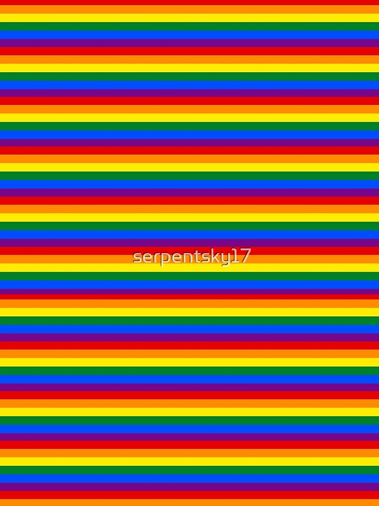 Rainbow Striped Pattern by SerpentSkyArts