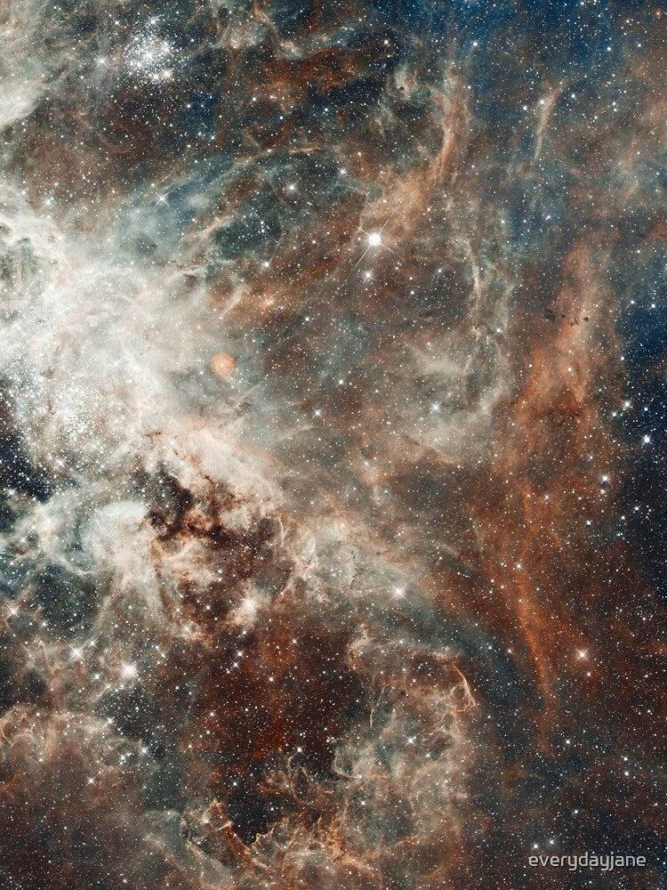 Galaxy all over print - Nebula - Outer Space print - NASA Hubble Space Telescope Image by everydayjane