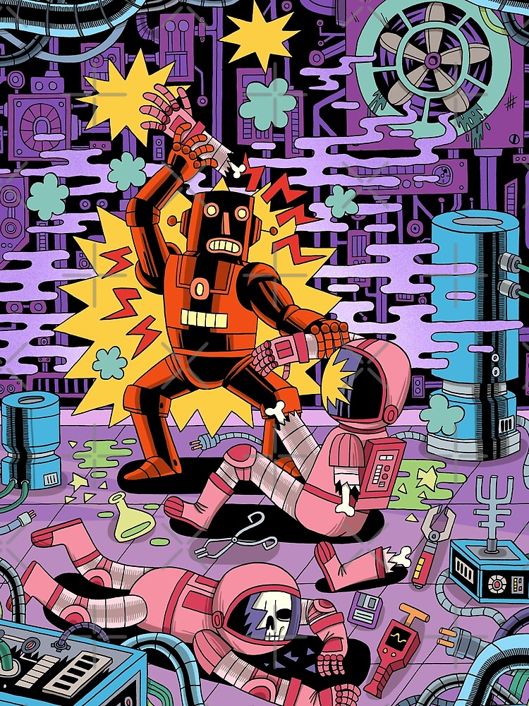 Robot Attack by jackteagle