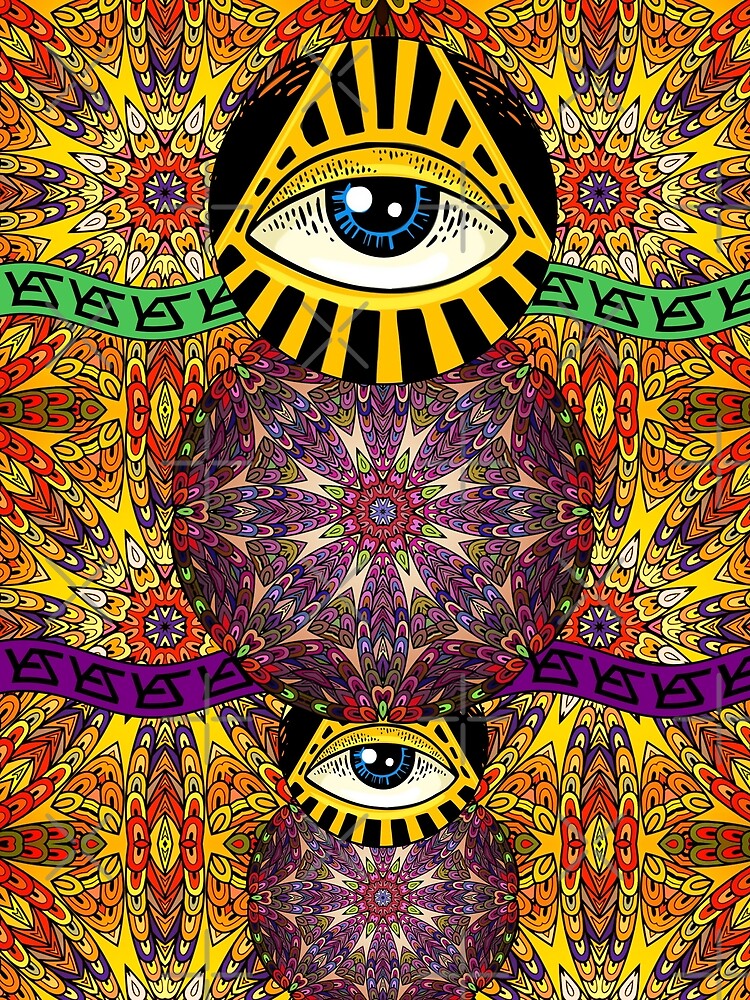 All Over Print Luxury Baroque Yellow Luminosity Motif by yez