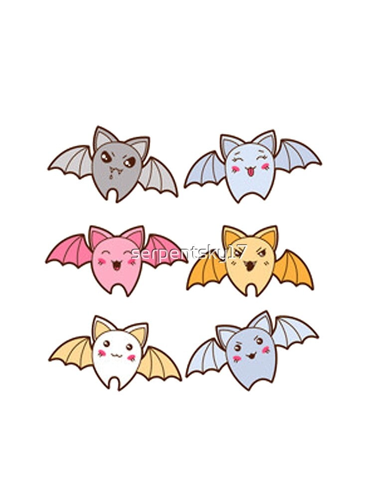 Kawaii Bats by SerpentSkyArts