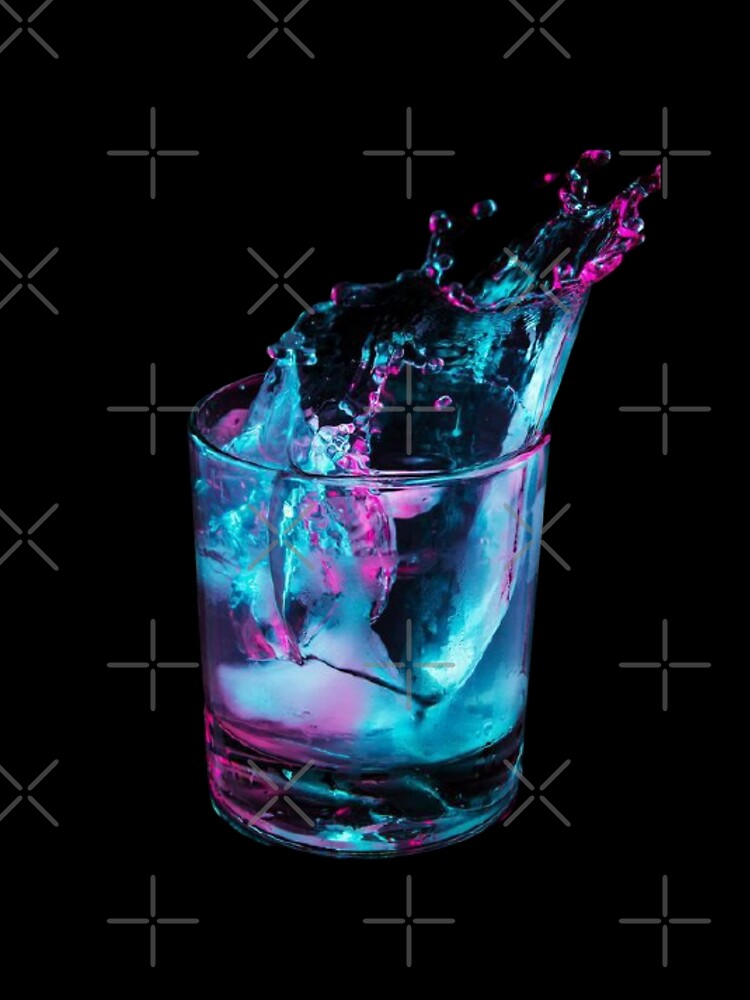 Cup of water dropped 3D graphic design. by Nahas2020