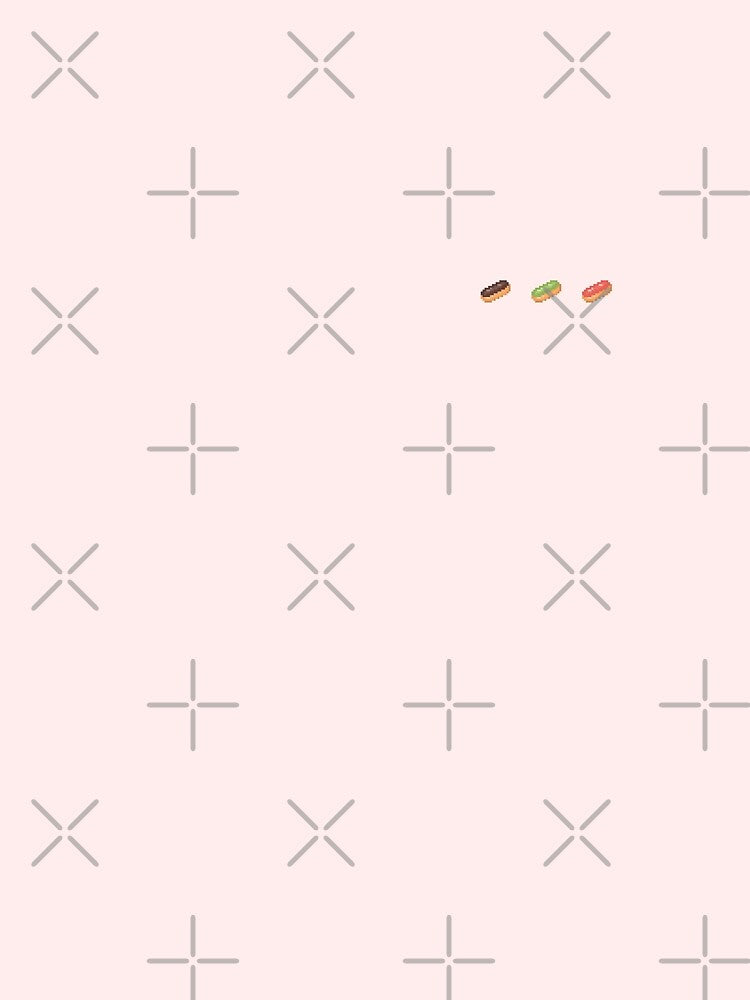 Pixel Art Eclair Cream Cake Set by TakoyakiTech
