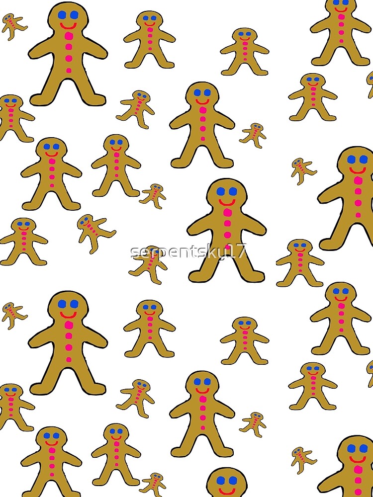 All Over Gingerbread Man Pattern by SerpentSkyArts