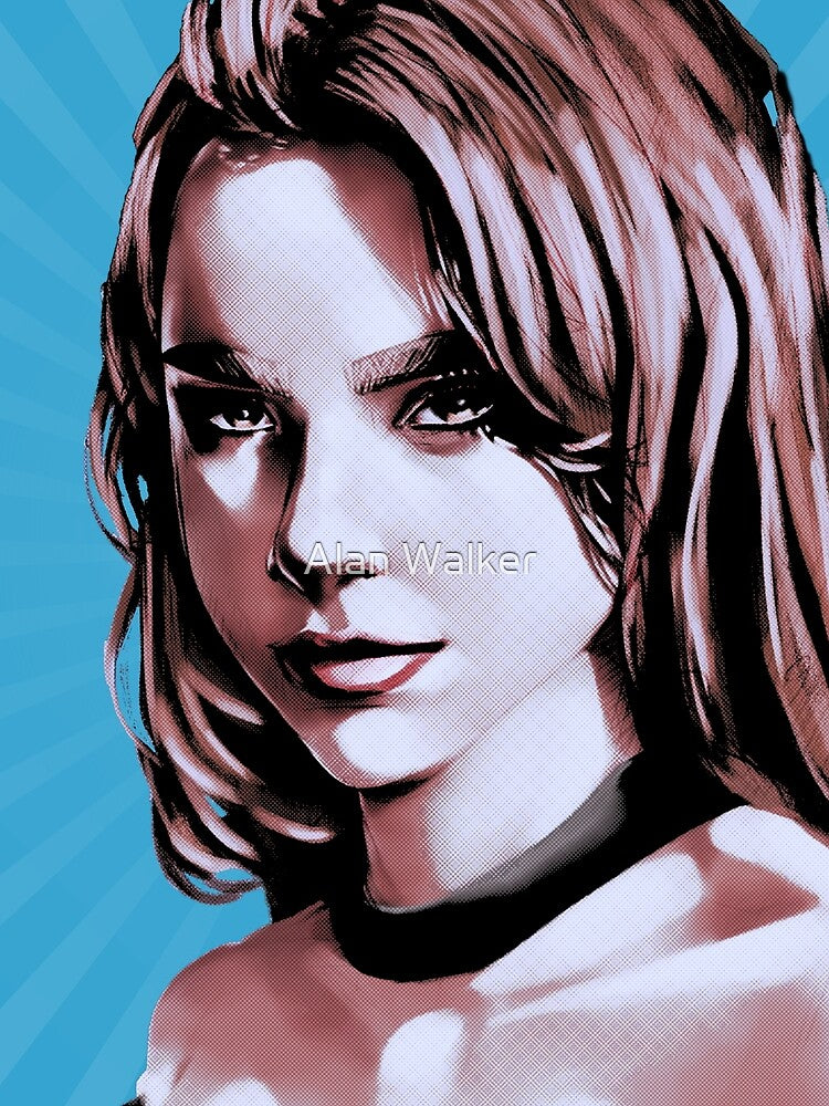 Bad Chick Pop Art Blue by Octavio00