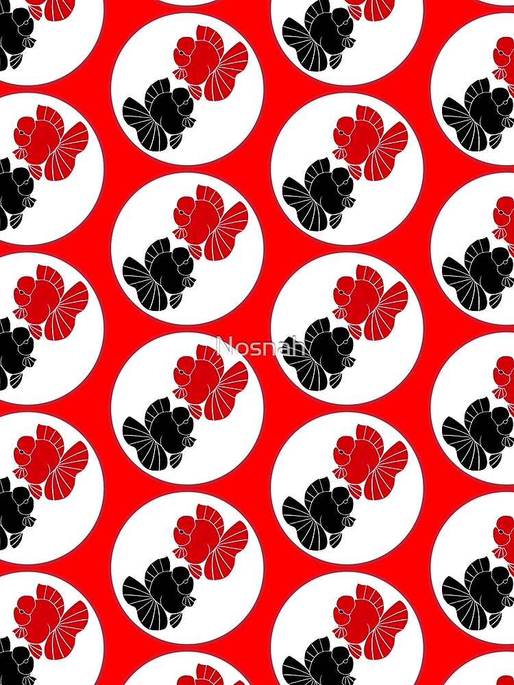 Full Red and Full Black Oranda Logo in Ring 012222 by Nosnah