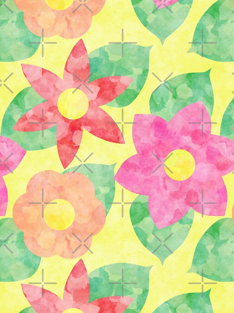 Colorful Seamless Floral Pattern by fotollissimo