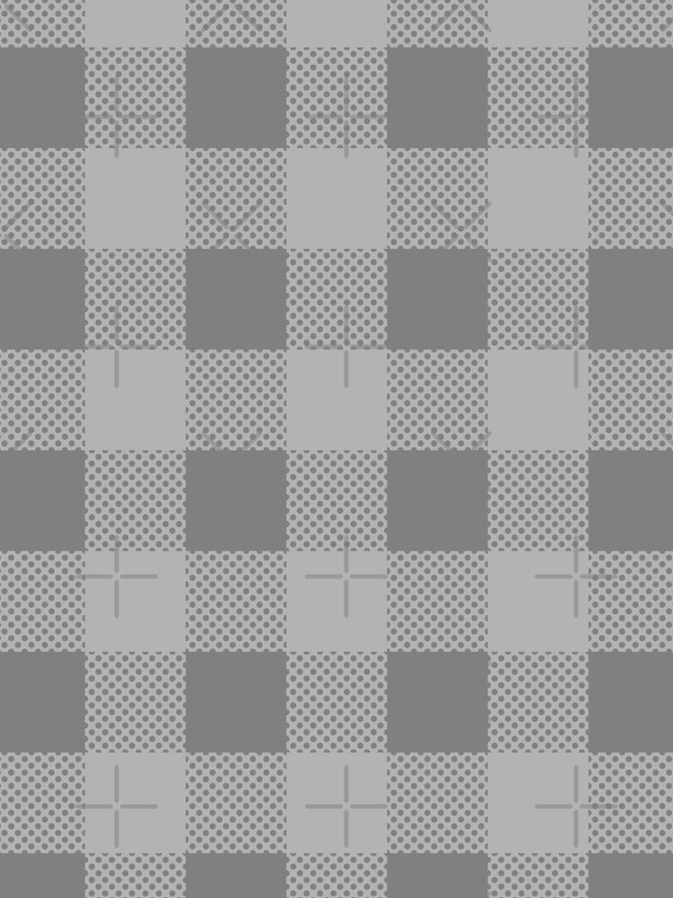 Two Tone Gray Plaid Seamless Pattern by fotollissimo