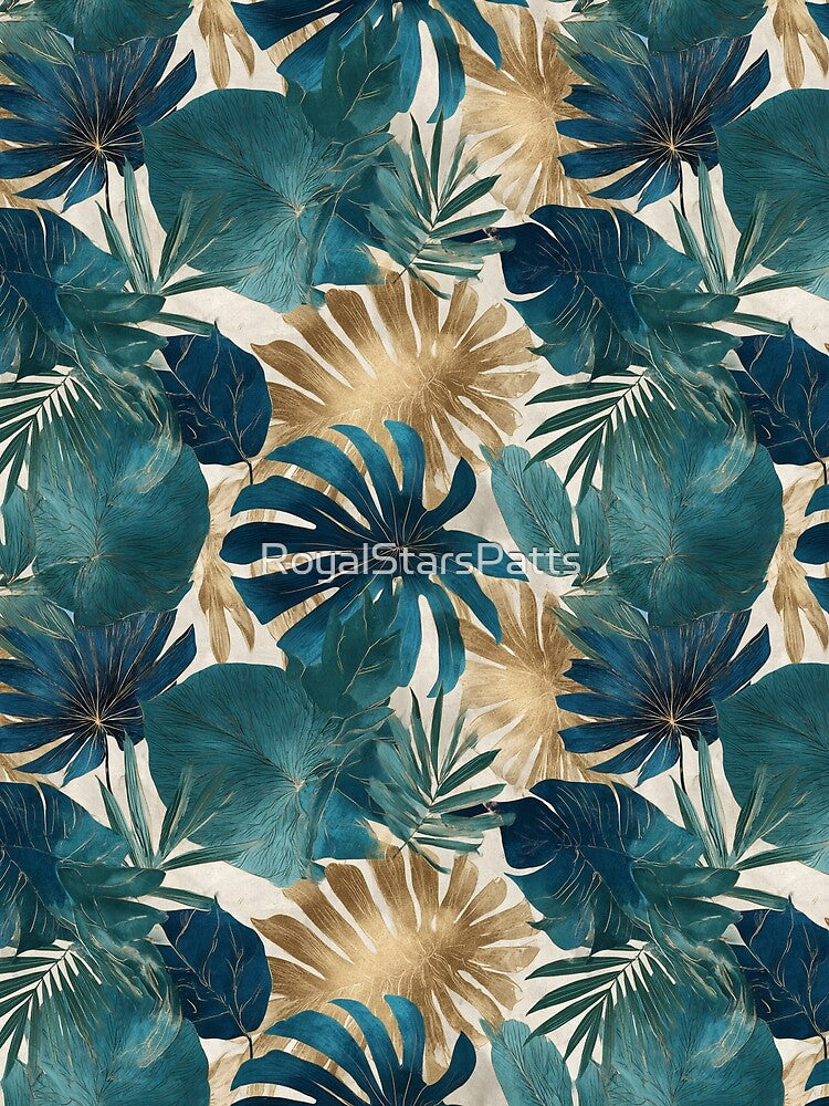 Petaled Tropical Flower Print  - Botanical Garden Pattern  - Gifts For Girls by RoyalStarsPatts