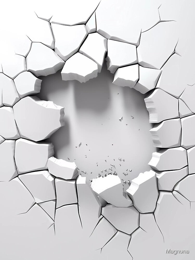 3D The Hole in a Wall With Crack by Magnuna