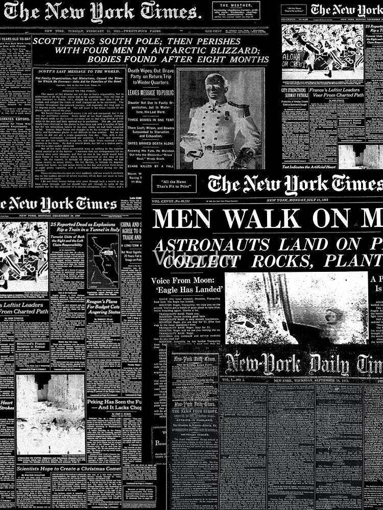 Newspaper print [black] by Viktordm