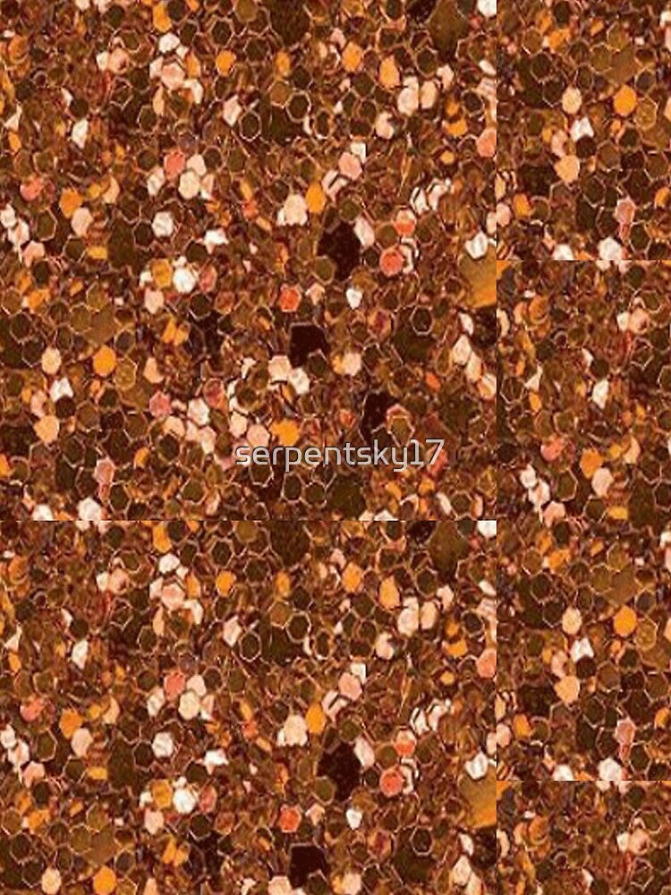 All Over Bronze Glitter Pattern by SerpentSkyArts