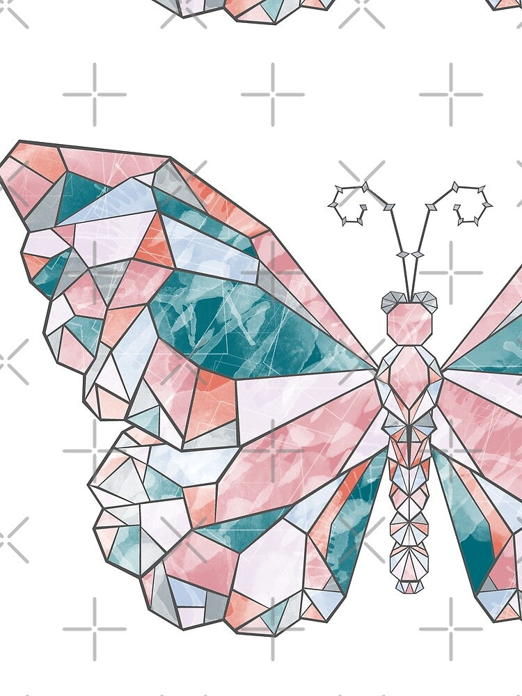 Stained Geometric Butterfly by TapestryDesigns