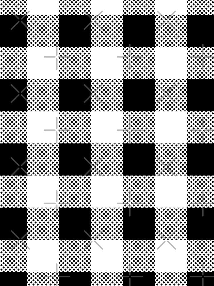 Black & White Plaid Seamless Pattern by fotollissimo