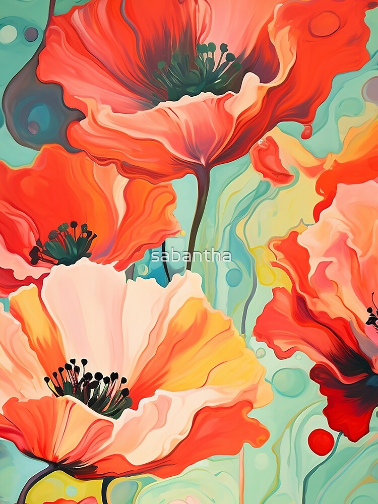 Popitho - Pop Art Poppies (4/4) by sabantha