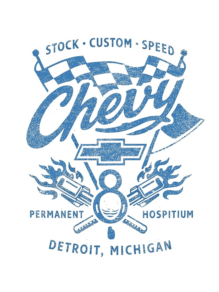 Chevy Racing T-Shirt by Matinez Pink