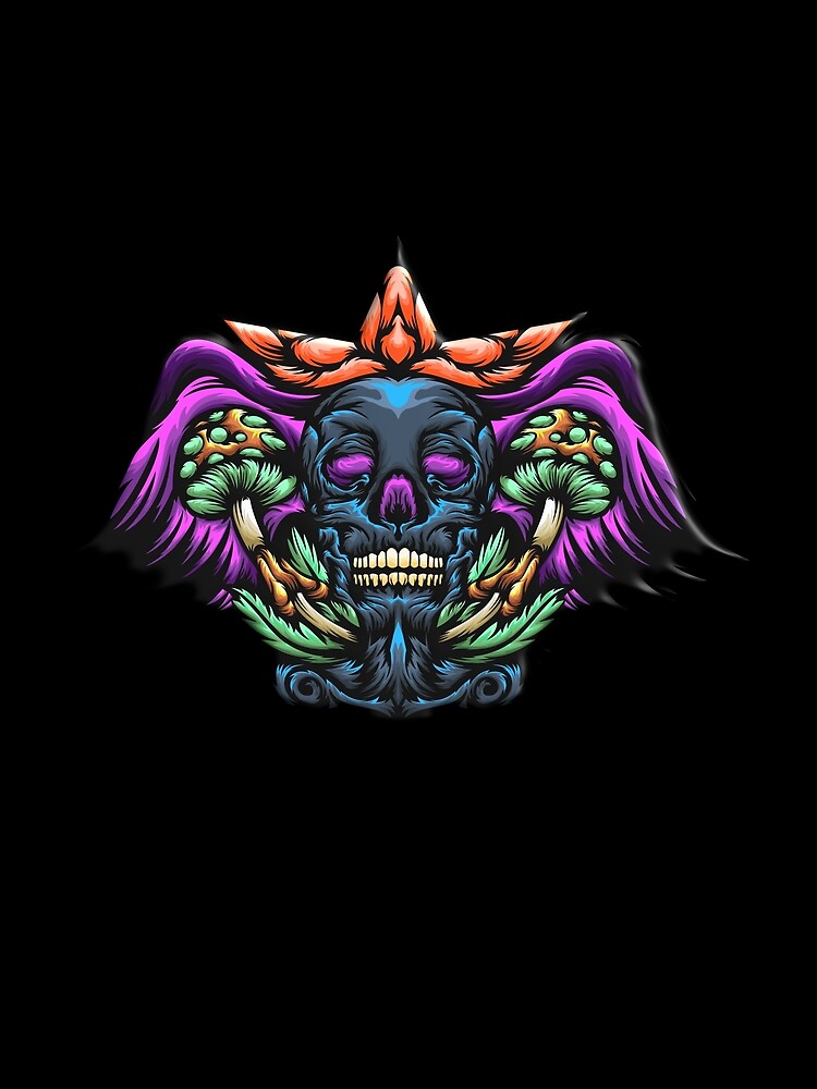 Skull with wings 3D by cutenevil