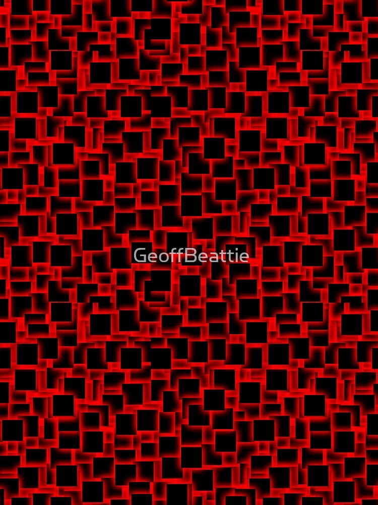 3d squares on glowing red backdrop by GeoffBeattie
