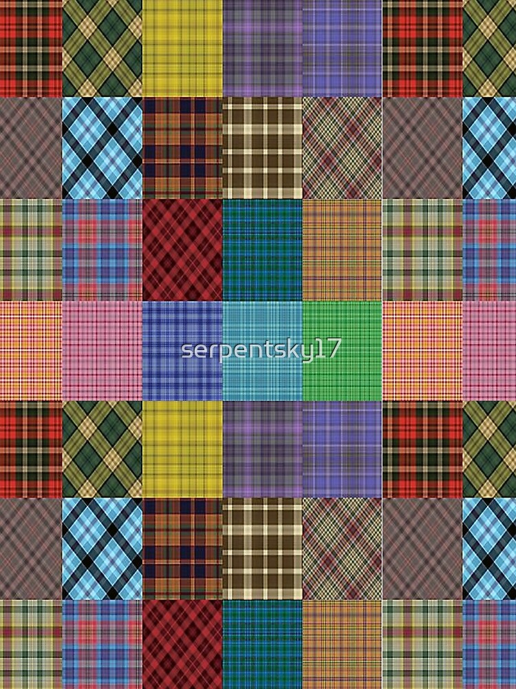 Plaid-A-Rama Mismatched Plaids by SerpentSkyArts