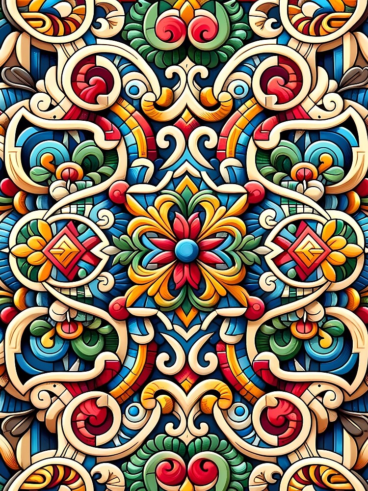 Colorful Sgraffito Pattern by NeatSplash