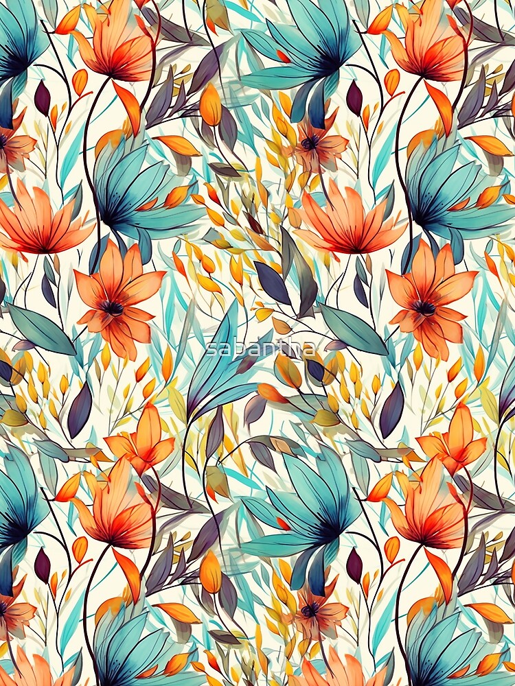Ibaria - Summer Flowers Pattern (2/4) by sabantha