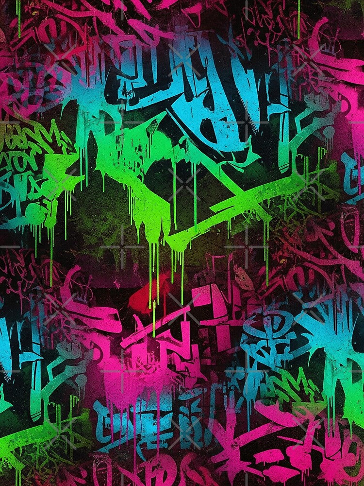 Neon Surge Graffiti Flow Aop by JohnnyVillas