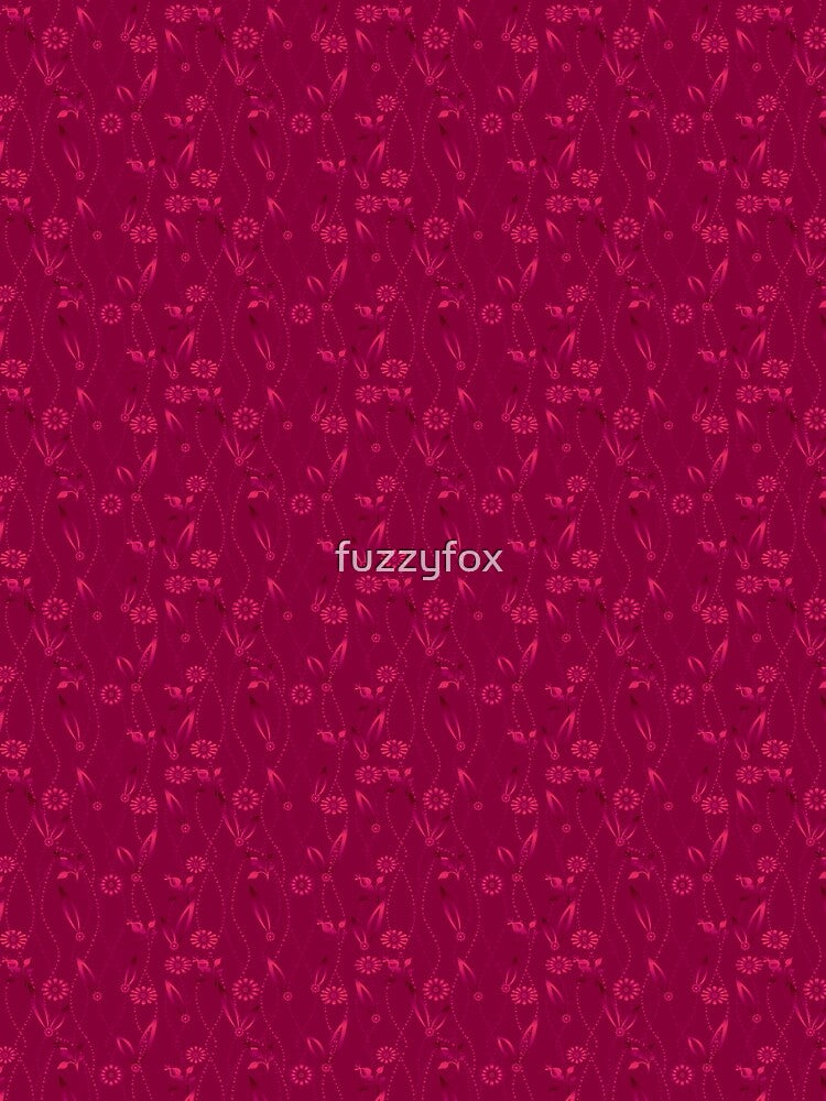 Floral pattern retro plain flowers by fuzzyfox