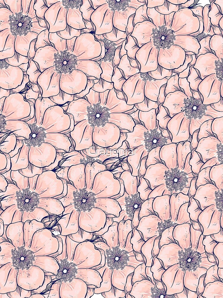 Pink Floral Pattern, by Crayonjar