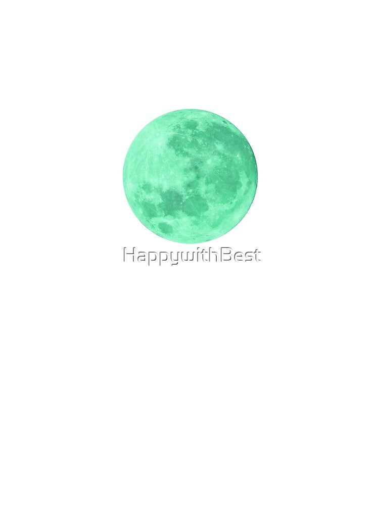 Mint verdant full moon lunar night by HappywithBest