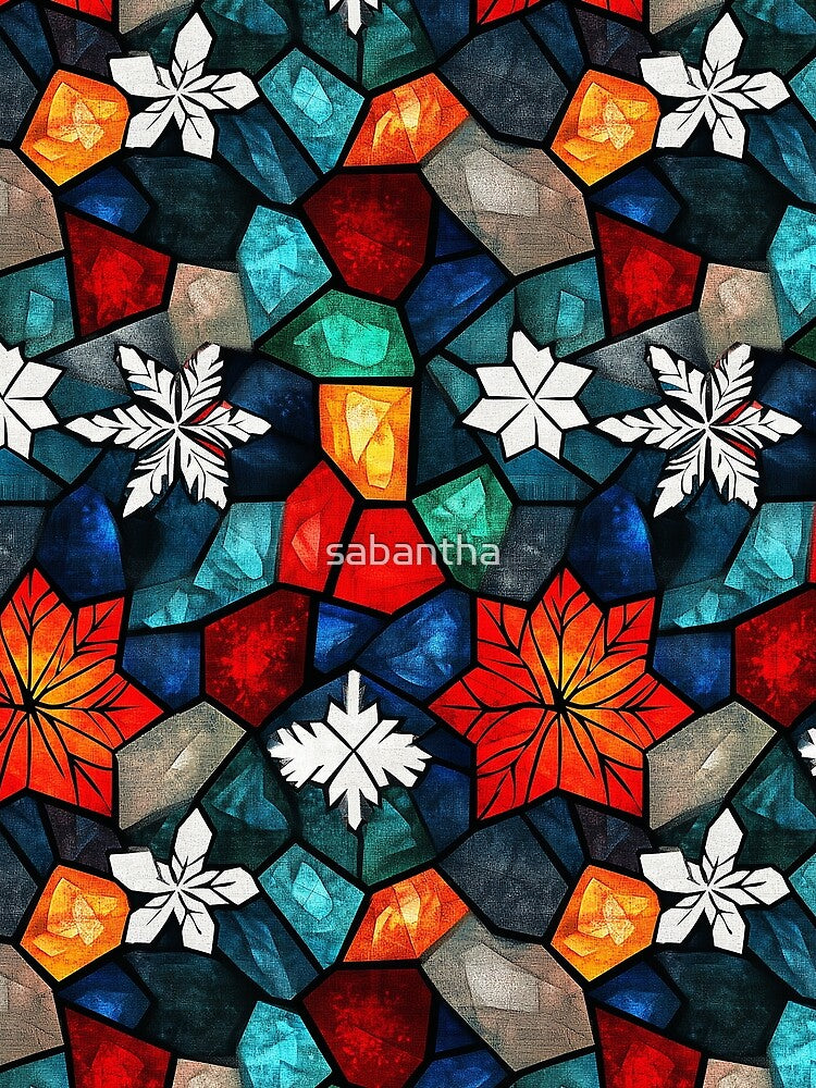 Cerantha - Stained glass Christmas pattern (11/12) by sabantha