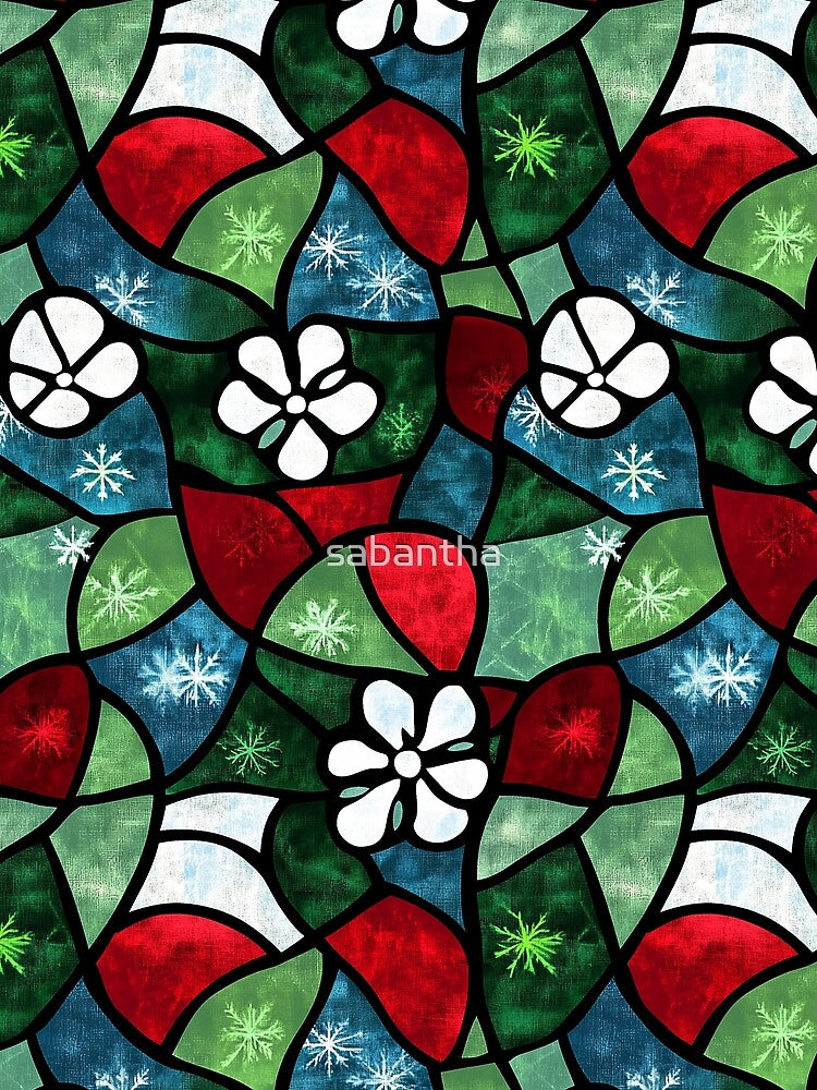 Cerantha - Stained glass Christmas pattern (12/12) by sabantha